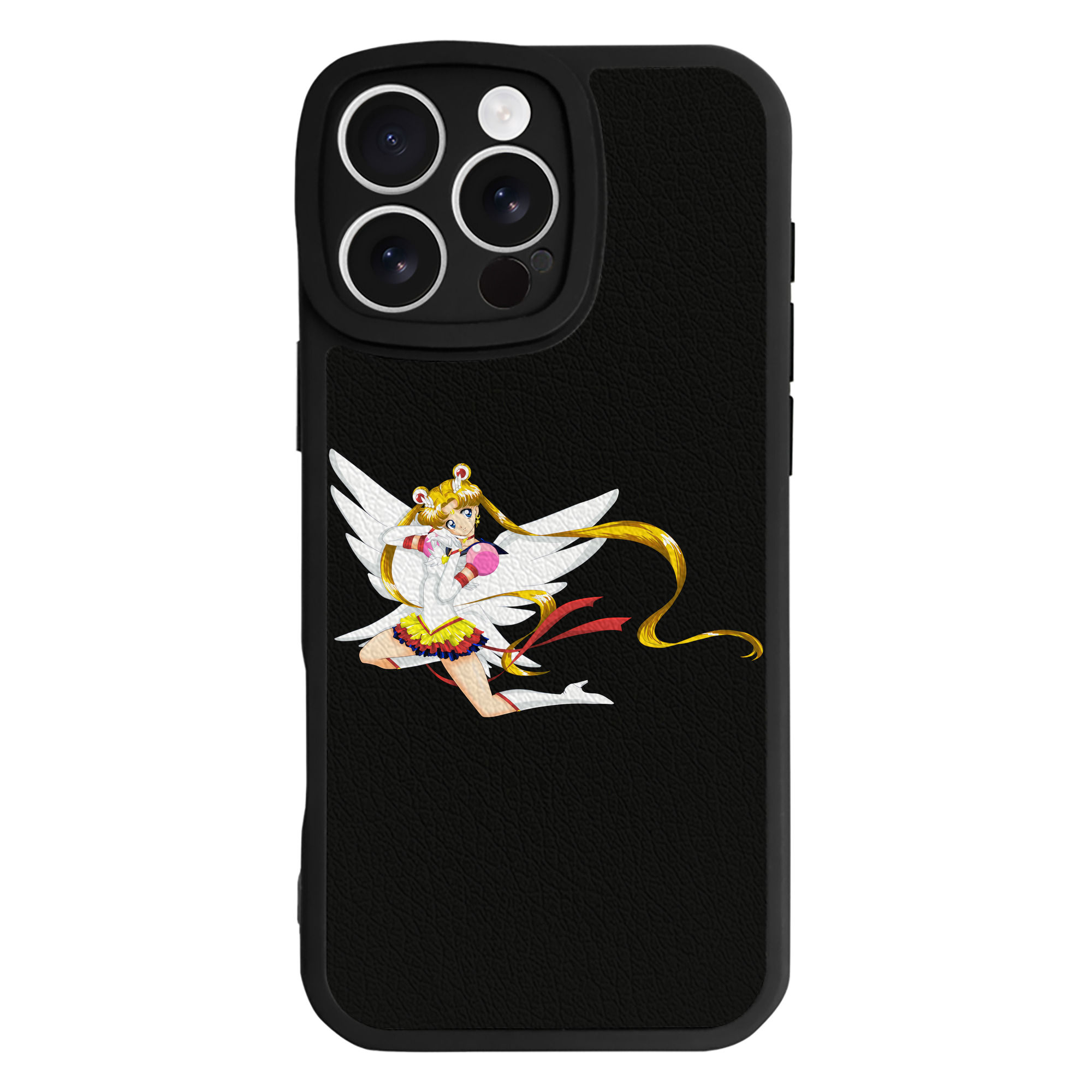 （画像用） 美少女戦士セーラームーン 月野 うさぎ つきの うさぎ Sailor Moon Tsukino Usagi 【iPhone 16シリーズ対応】シリコンスマホケース（レザー調） 材質：シリコン